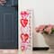 Glitzhome® 36" Valentine's Lighted Wooden Stacked Heart Porch Decor with Timer